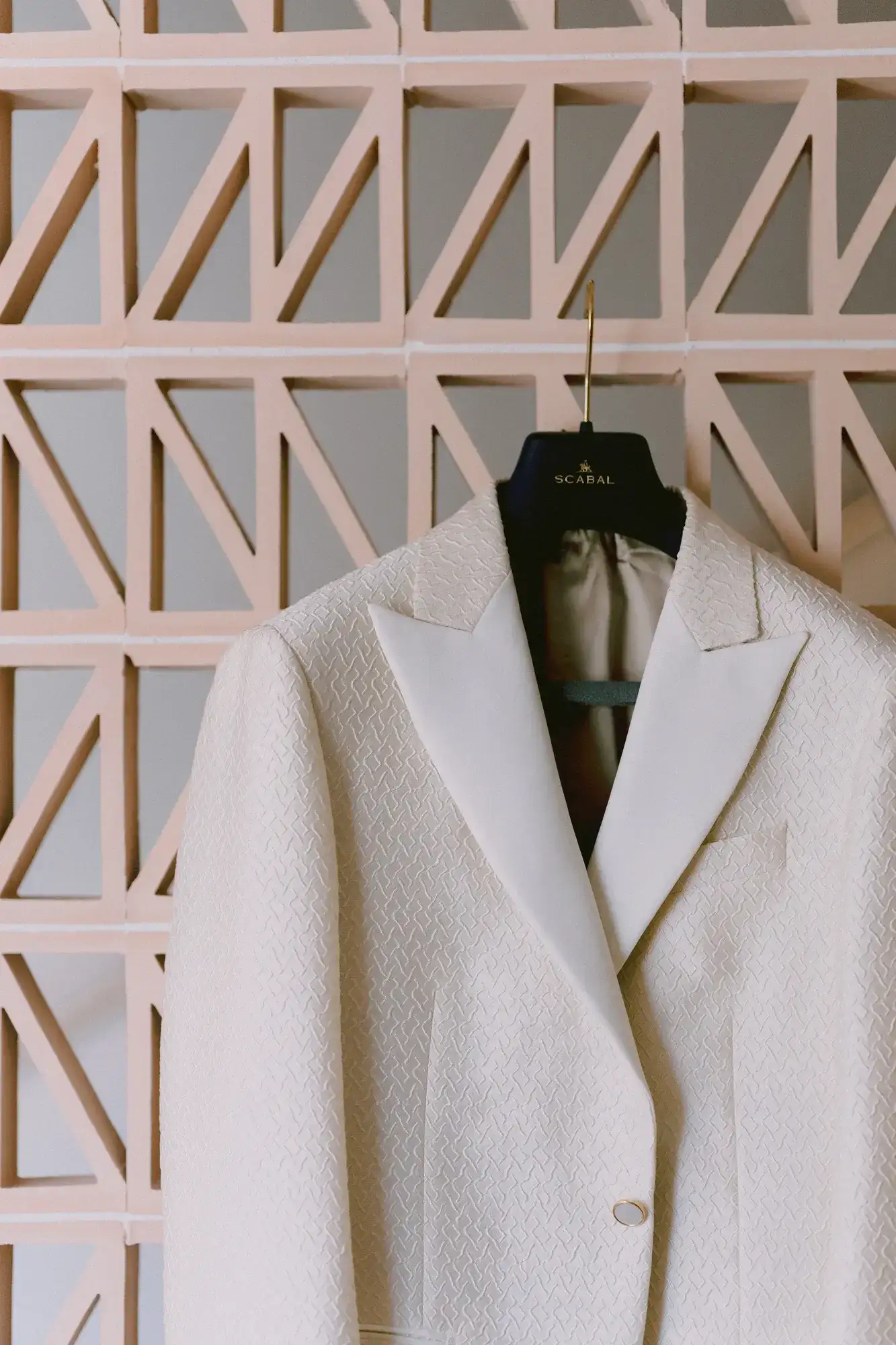The groom's white jacket, ME Ibiza