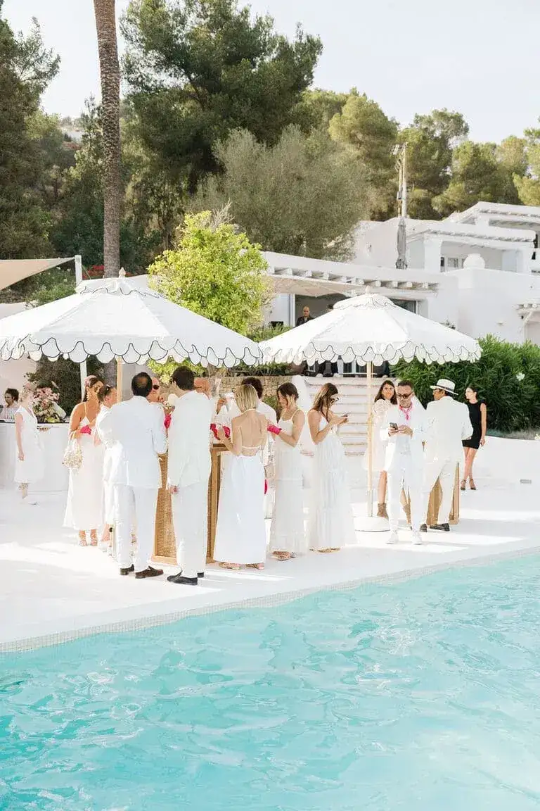 A Studio 54-inspired villa wedding, wedding in Ibiza