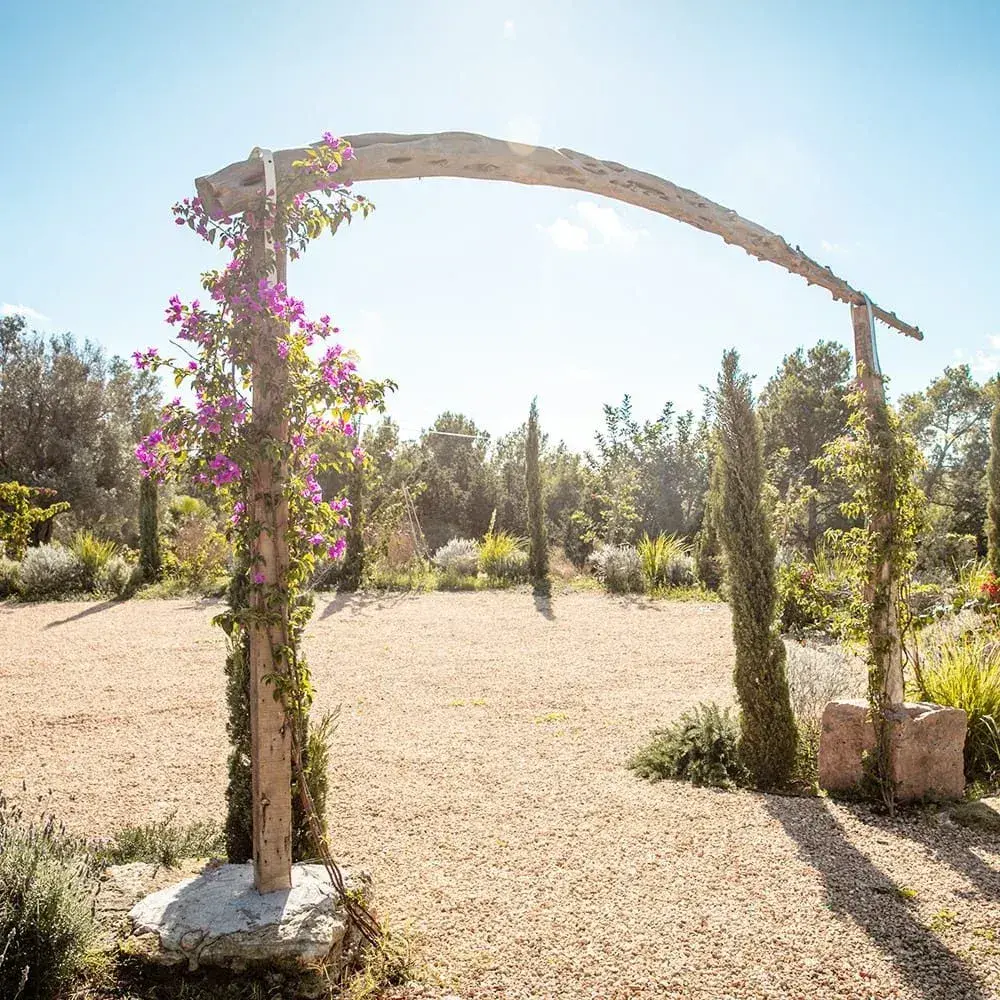 Can Skye Ibiza: The circular garden ceremony space