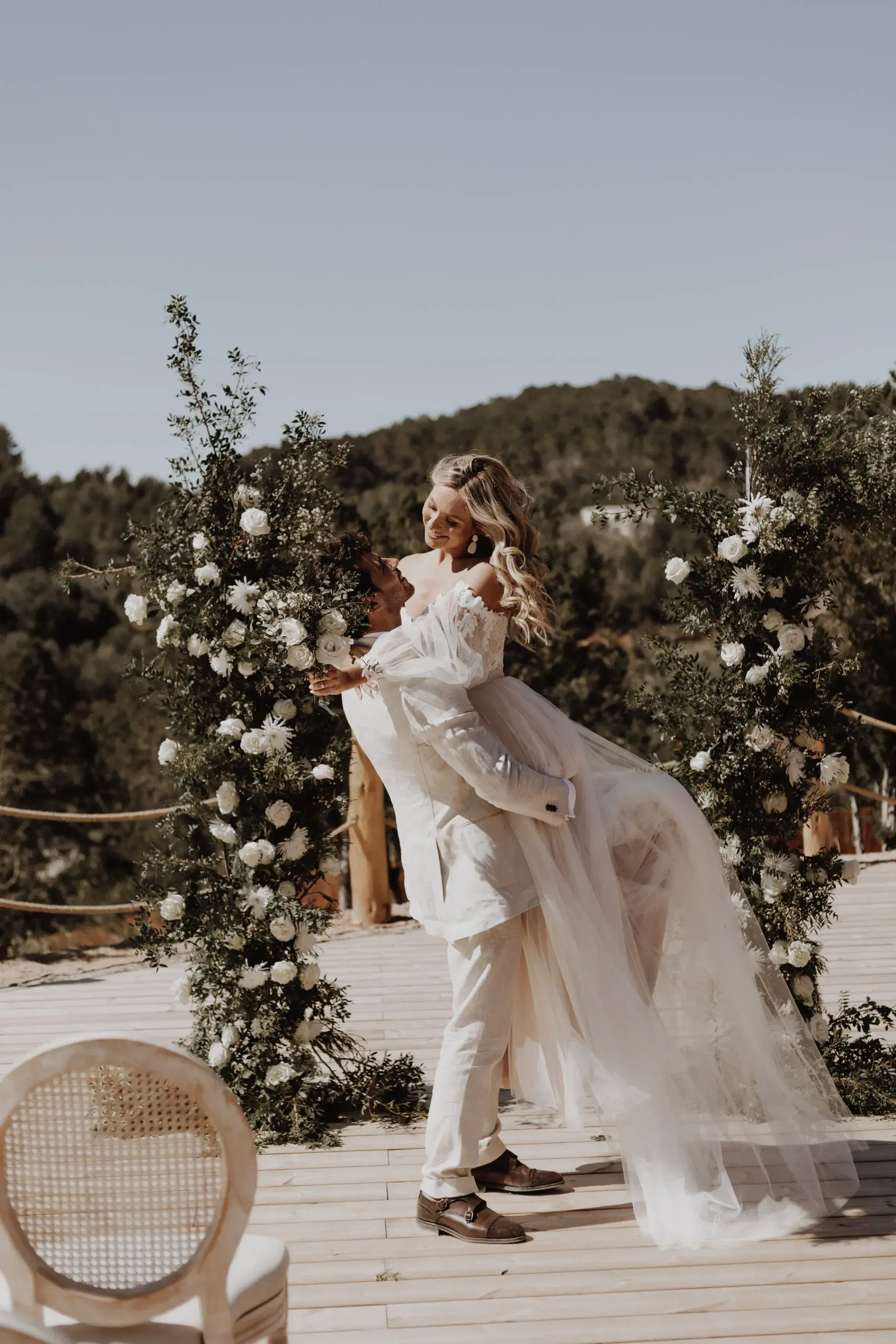 Fincadelica San Lorenzo: Wedding at Fincadelica, shown with the elevated ceremony space