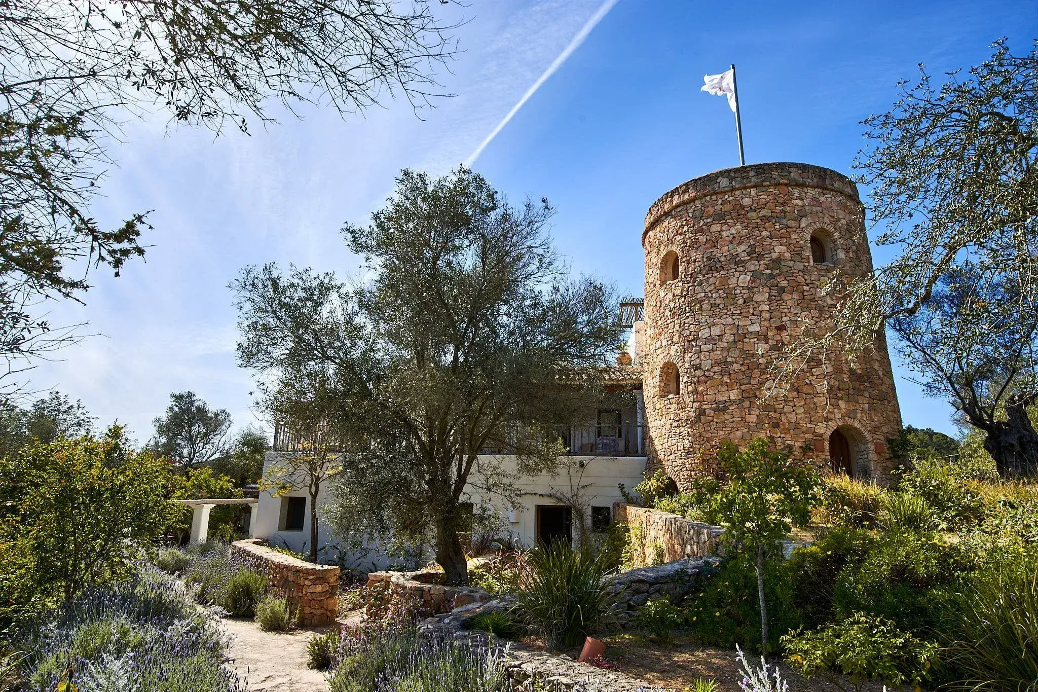 Fincadelica San Lorenzo: Old stone tower among olive trees