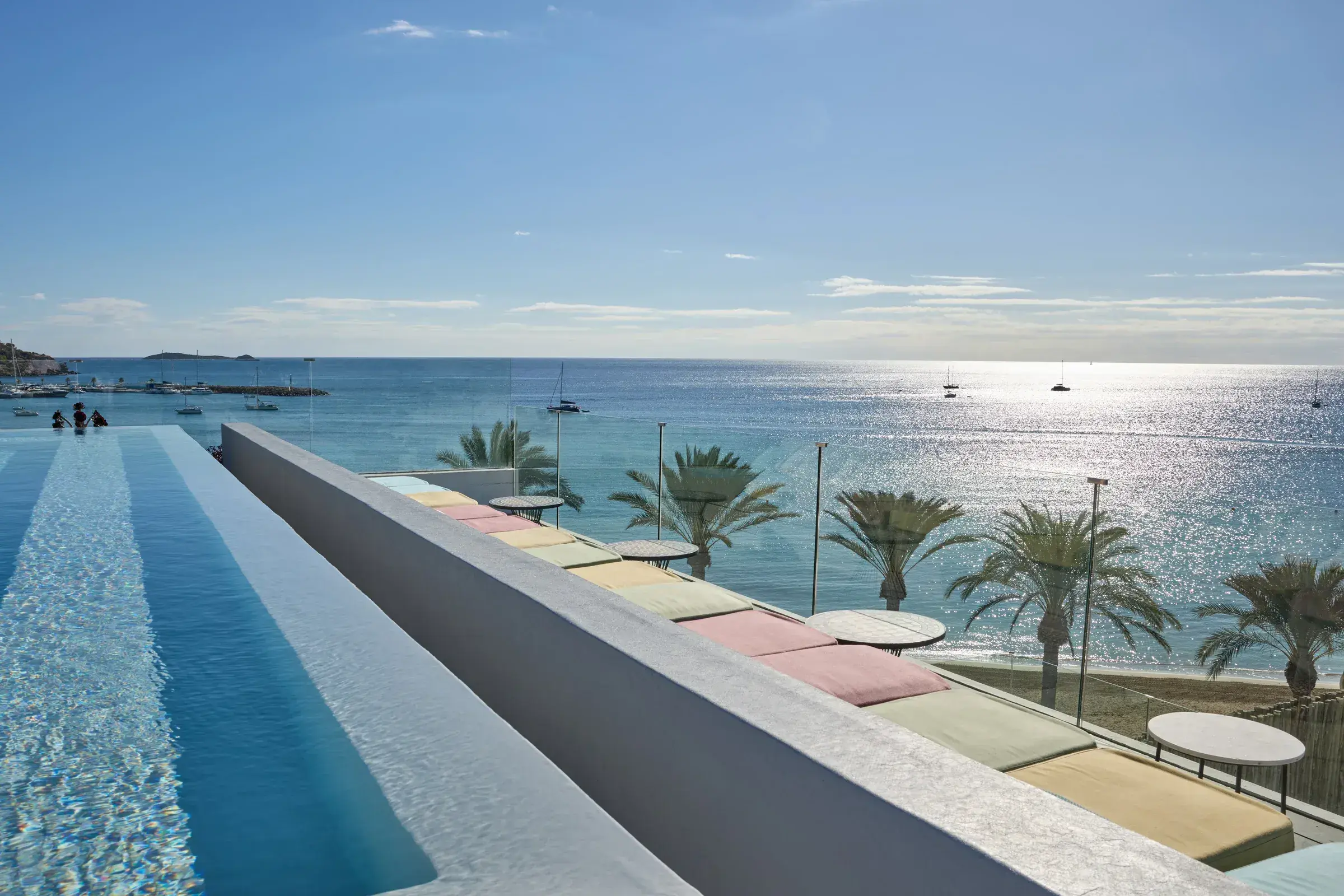 W Ibiza: Glow rooftop bar and pool overlooking the Santa Eulària seafront